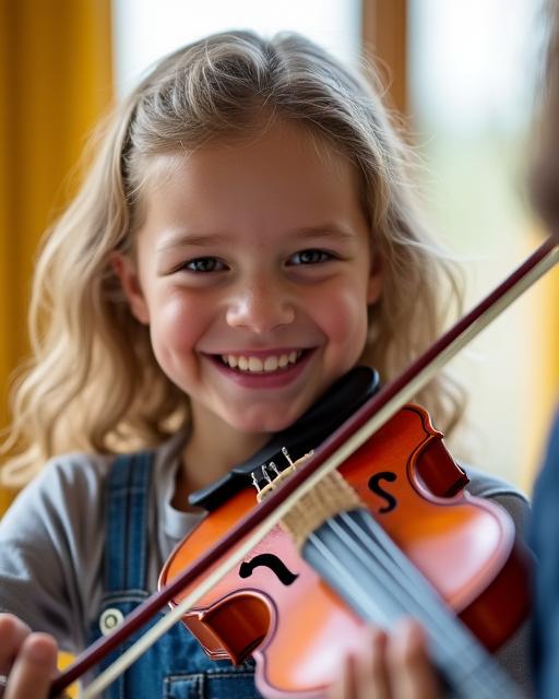 Kinder Musikunterricht Violine